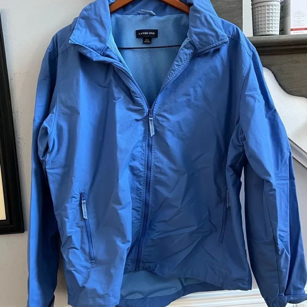 Lands’ End Mens Sky Blue Arian Jacket sz L or 42-44 EUC